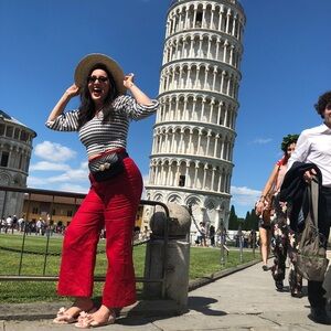 ZARA Black and White Crop Top